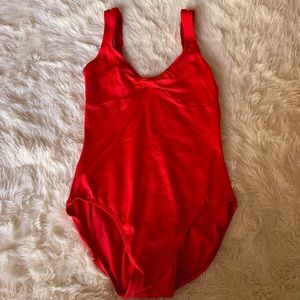 Gaynor Minden Red Leotard